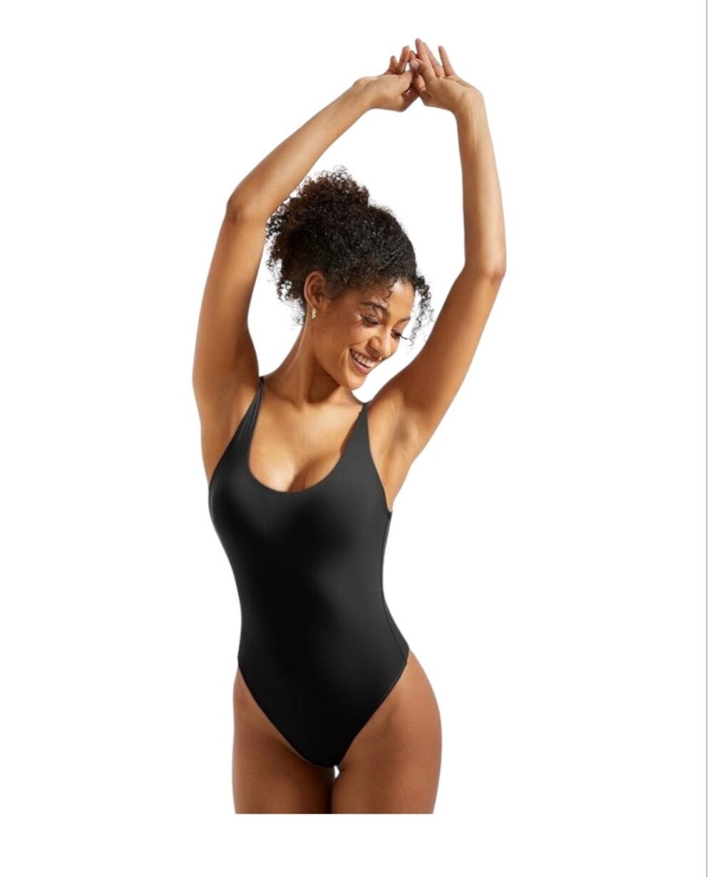 SUUKSESS Women Sexy Scoop Neck Thong Bodysuit X-Large